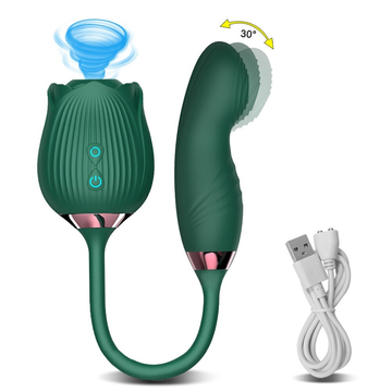 Sucking Vibrator in Form Rose For Women / Dildo and Stimulation Clitoris / Adult Sex Toys - EVE's SECRETS